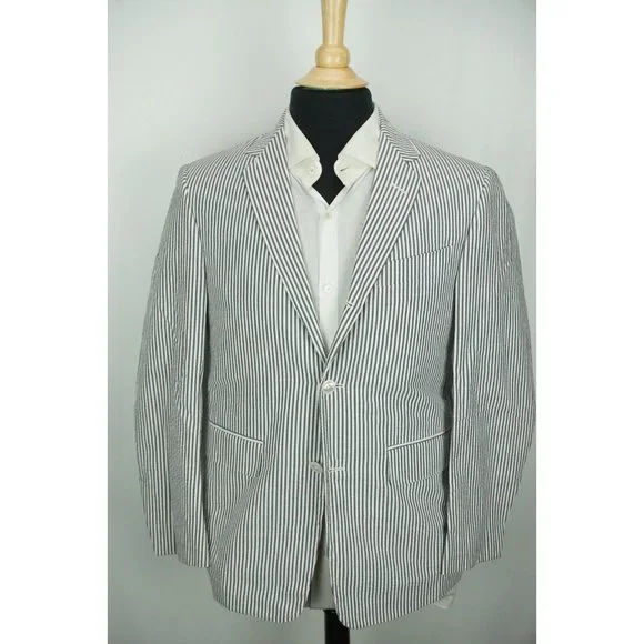 Brooks Brothers Black Fleece x Thom Browne White Blue Seersucker